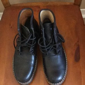 Roots leather boots.